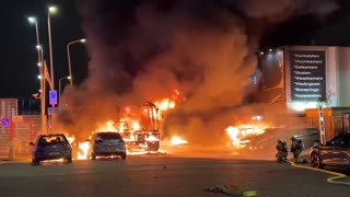 Scenes of utter devastation and chaos in The Hague, the Netherlands tonight as Eritreans destroy their host nation