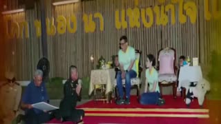 Thai king, royal consort caught on camera visiting prisons, sweeping floors