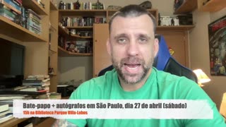 Bate-papo + autógrafos em São Paulo | 27 de abril (sábado), às 15h