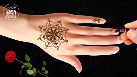 Easy Simple Mehndi Design for Back Hand