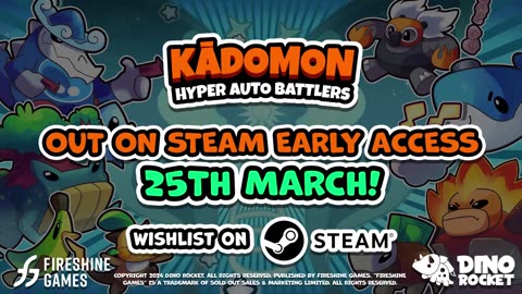 Kadomon_ Hyper Auto Battlers - Official Early Access Release Date Trailer