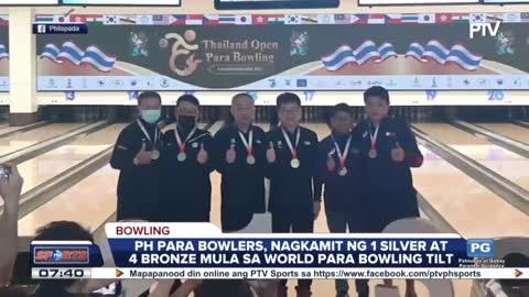 PH Para Bowlers, nagkamit ng 1 silver at 4 broze mula sa World Para Bowling tilt