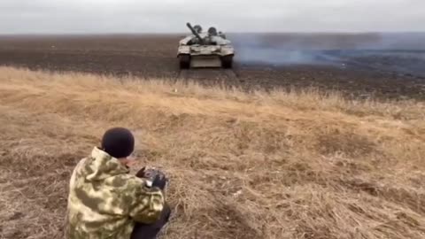 Russian remote controlled tank