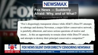 Fox News Silent Over Directv Censoring Newsmax