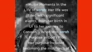 Who was Sarah in the Bible