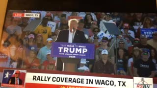 President Trump speech to packed Waco Texas crowd