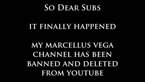 Marcellus Vega channel deletion from youtube