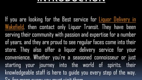 Best service for Liquor Delivery in Wakefield