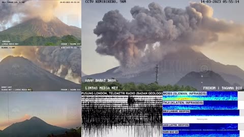 Mount Merapi Eruption, March 14, 2023 at 5.30 am