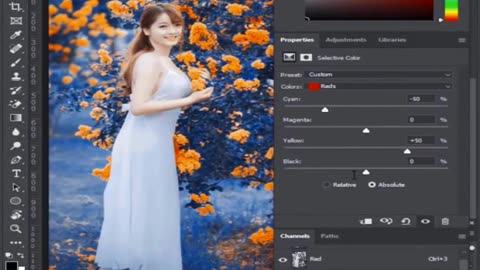 Soft Blue Color Grading in Photoshop