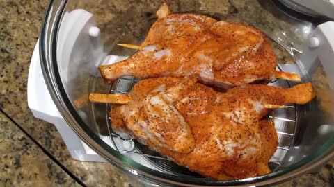 Convection Oven Roast Tandoori Chicken & Baked Potatoes