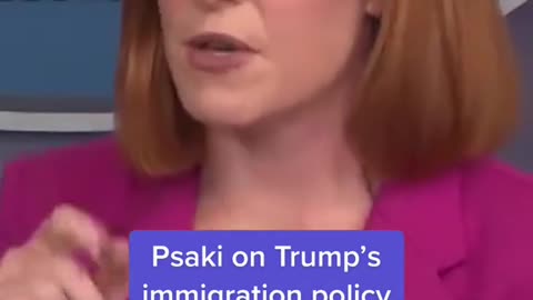 Psaki on Trump's immigration policy