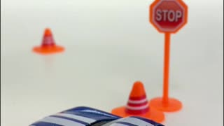 Small Toy Cars Backing Up