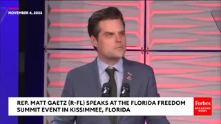 Matt Gaetz Tears Into Romney, McCarthy, And More Republicans In Blistering Speech To Florida Summit