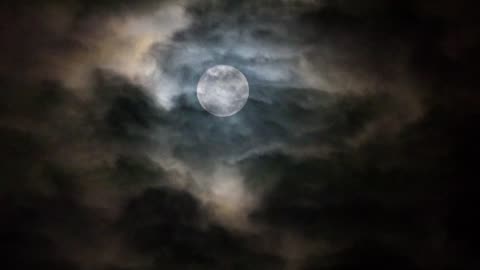 Moon in cloud
