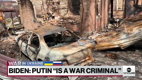 Biden Vladimir Putin is a war criminal ABCNL