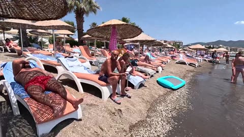 🇹🇷MARMARİS Beach Enjoying a Holiday in Magnificent Beaches Muğla TÜRKİYE 🌴