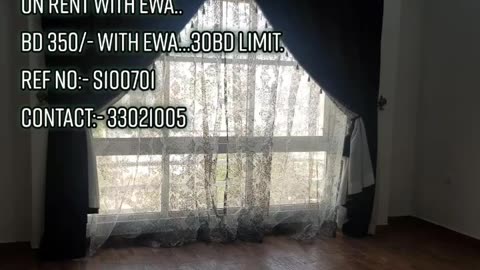 Tubli:-3Bhk Semifurnished Flat on Rent with Ewa..