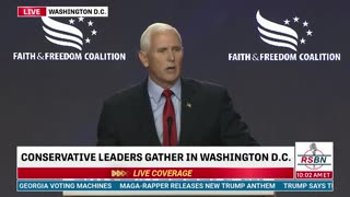 FULL SPEECH: Mike Pence Faith and Freedom Coalition: Road to Majority Conference 6/23/23