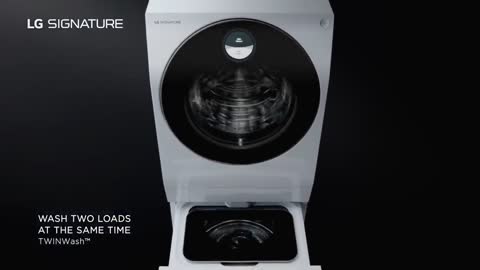 LG SIGNATURE WASHING MACHINE - Intuitive dual washing for special loads.