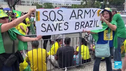 Las protestas bolsonaristas en Brasil continúan, aunque ahora con menor intensidad • FRANCE 24