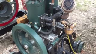 Unknown antique two cylinder, two cycle engine