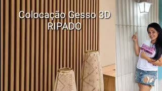 DIY COLOCAÇÃO GESSO 3D RIPADO