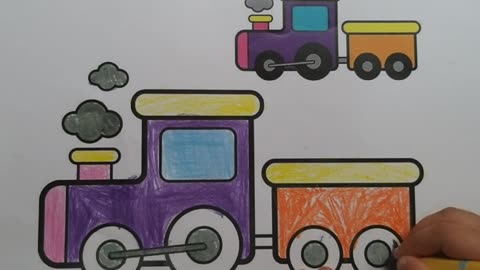 coloring a train