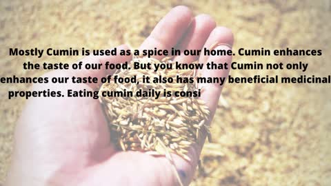 Amazing Cumin Benefits