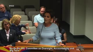 Kari Lake Speaks at Arizona House Committee Hearing on Big Tech