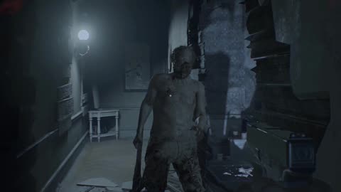 Who is this superhuman Chad guy? Demon? Wall Surprise Resident Evil 7/ BioHazard