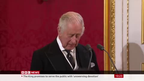 Charles III swears oath in historic televised proclamation ceremony @BBC News - BBC