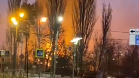 Ukraine War - Their are no victims of a fire at an oil depot in Bryansk