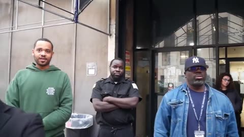 NYC resident goes NUCLEAR on security outside an illegal immigrant shelter