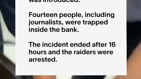 This is what happened during a bank raid in Lebanon as a man held