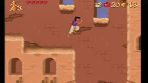 Aladdin SNES Playthough (all red gems) Part 1