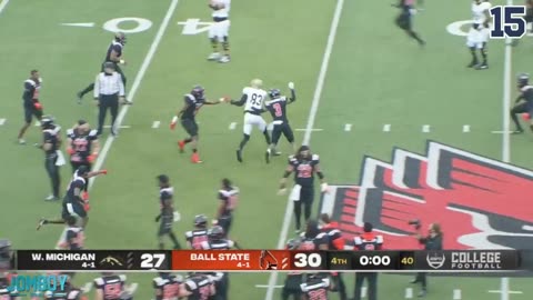 Team storms field while other team scores the winning TD, a breakdown