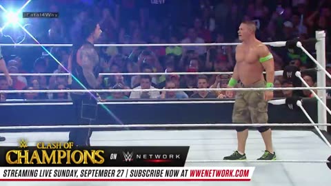 FULL MATCH: Roman Reigns vs. Randy Orton vs. Kane vs. John Cena –Title Match: WWE Battleground