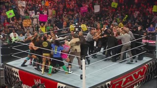 John Cena and Brock Lesnar's chaotic brawl Raw, April 9, 2012