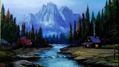 Beautiful Mountain Painting