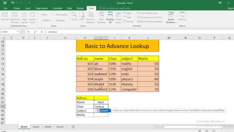 Basic to Advanced Lookup Formula in Excel