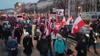 Vienna Austria protesting !!