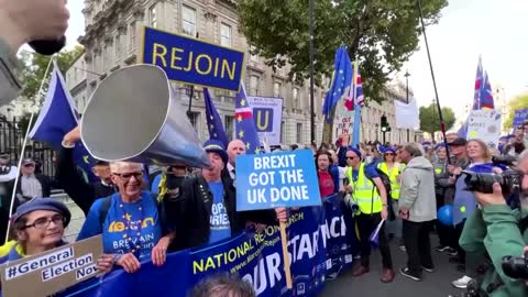 Anti-Brexit protesters demand Britain rejoins EU