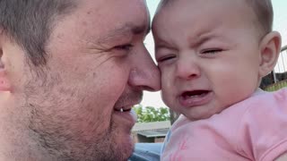 Baby Gets Emotional When Father Sings