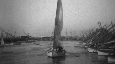 Fisherman's Wharf (1897 Original Black & White Film)