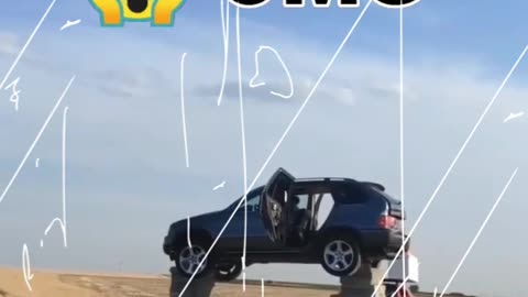 OMG 😱 Stunt from car