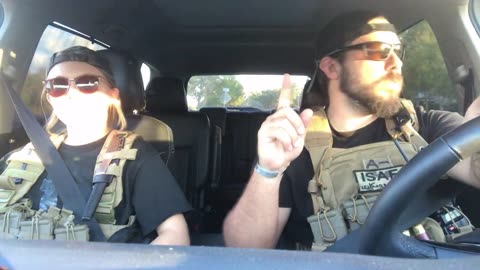 Stealing drnks on the way to the range