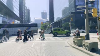 Driving Downtown Toronto