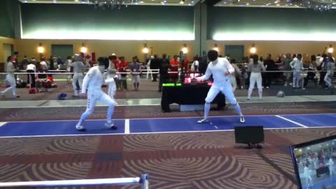 Pan American Fencing Championships- Seth Kelsey vs. Tigran Bajgoric (1 of 2)
