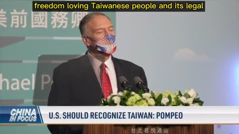 Taiwan is a free and sovereign country